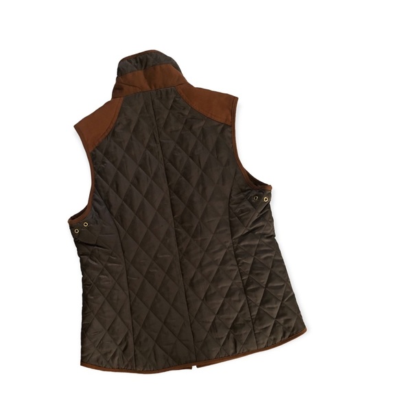 Vince Camuto Olive Quilted Vest - Picture 2 of 4